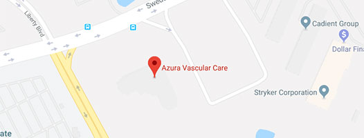 Azura Vascular Care Corporate Office Map