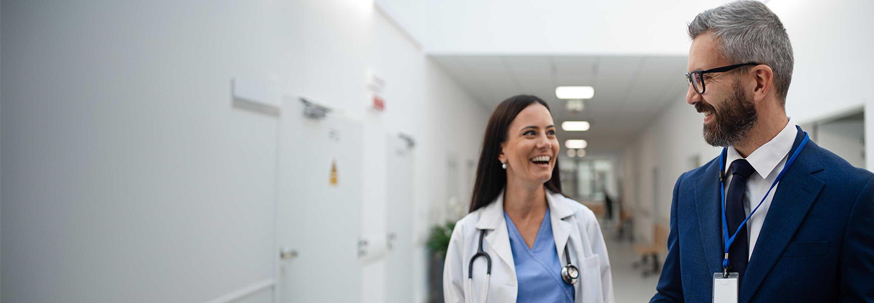 Two medical professionals at Azura Vascular Care working together